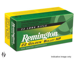 REMINGTON 22LR HIGH VELOCITY HOLLOW POINT GOLDEN BULLET 36Gr (100 ROUNDS)