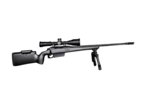HARDY HYBRID LONG ACTION RIFLE – 300WM 24 INCH 1 in 9 TWIST – CHEEK RISE – CARBON FIBRE STOCK