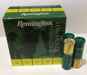 REMINGTON 12 G 34GR (25 PELLET) BUCKSHOT AAA (25 ROUNDS)
