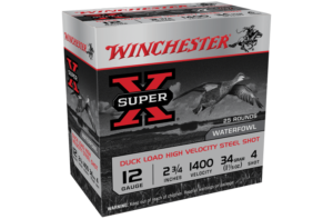 WINCHESTER SUPER X STEEL 12G 4 2-3/4 34GM (250 ROUNDS)